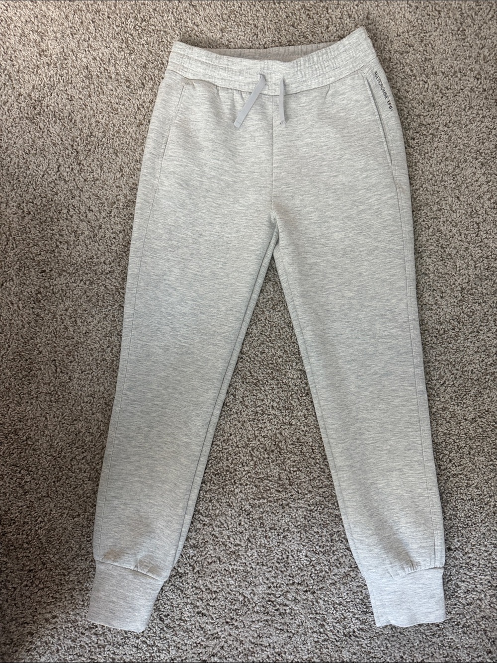 Kids Light Heather Gray Drawstring Joggers